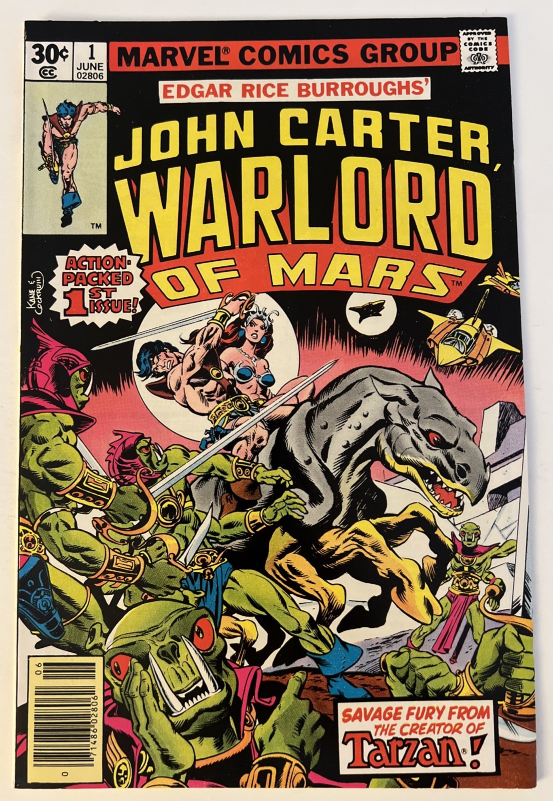 JOHN CARTER, WARLORD OF MARS #1 (MARVEL 1977) HIGH GRADE NM+ JOHN CARTER, WARLORD OF MARS #1 (MARVEL 1977) HIGH GRADE NM+