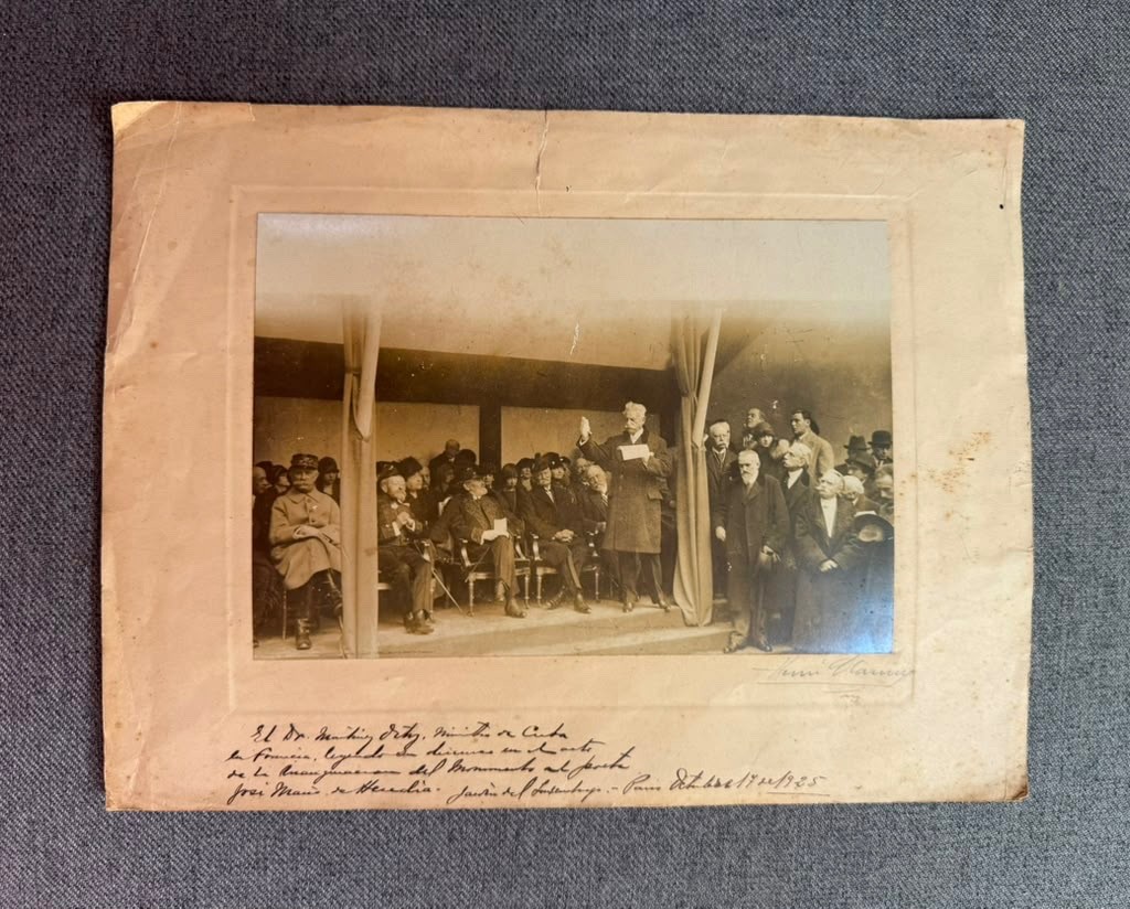 CUBA CUBAN JOSE M HEREDIA MONUMENT HENRI MANUEL PORTRAIT 1925 ORIG PHOTO XXL