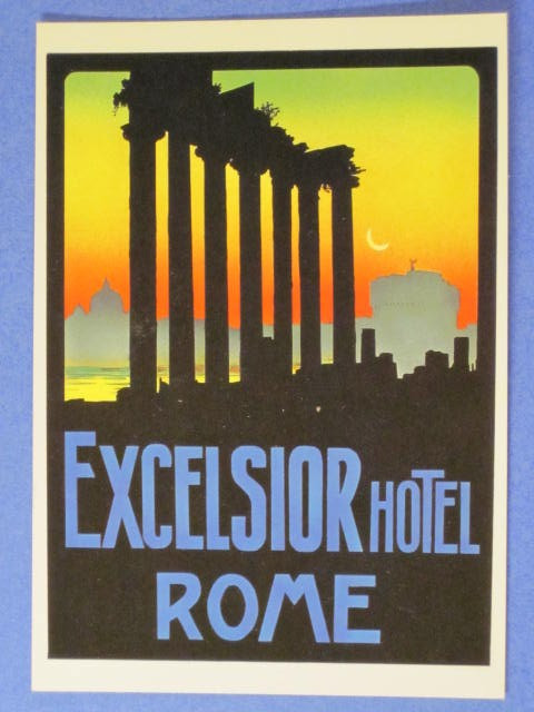Excelsior Hotel Postcard - Roma,Italy   (Approx.  4\