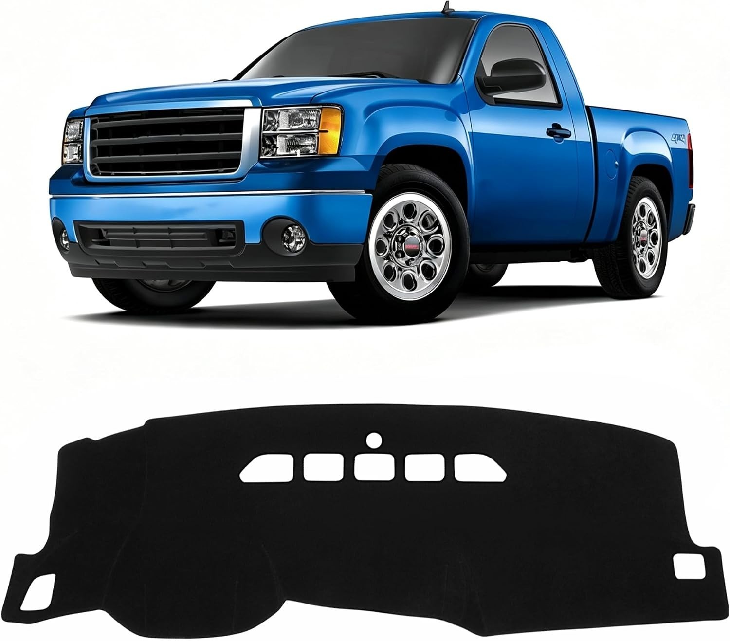 Black Dash Cover for 2007-2013 Chevy Silverado/GMC Sierra/Chevy Avalanche/GMC... Black Dash Cover for 2007-2013 Chevy Silverado/GMC Sierra/Chevy Avalanche/GMC...