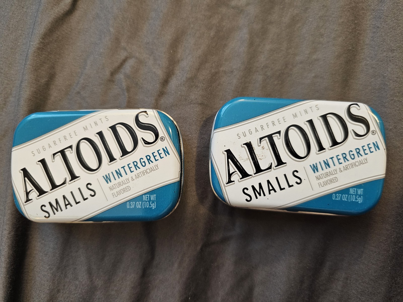 Altoids Smalls Mini empty tin Wintergreen m26 Altoids Smalls Mini empty tin Wintergreen m26