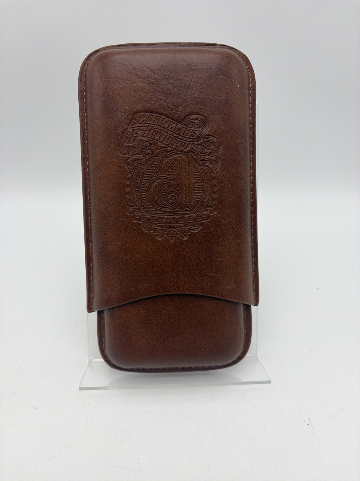 Cornelius & Anthony Leather Cigar Travel Case Great Condition