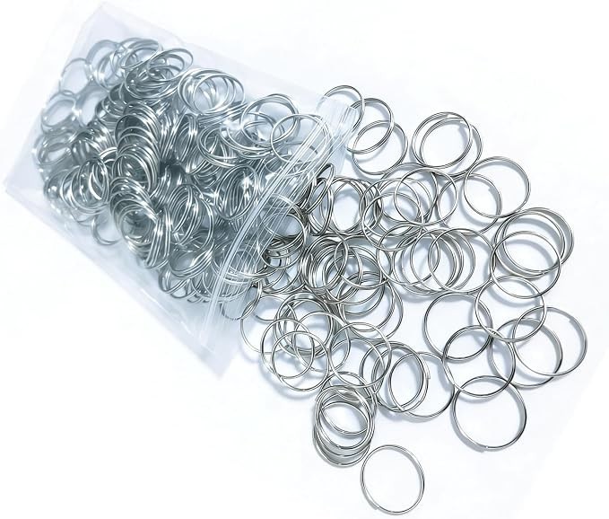 250 Pieces Split Key Rings Bulk for Keychain Key and Art Crafts 3/4 inch - USA