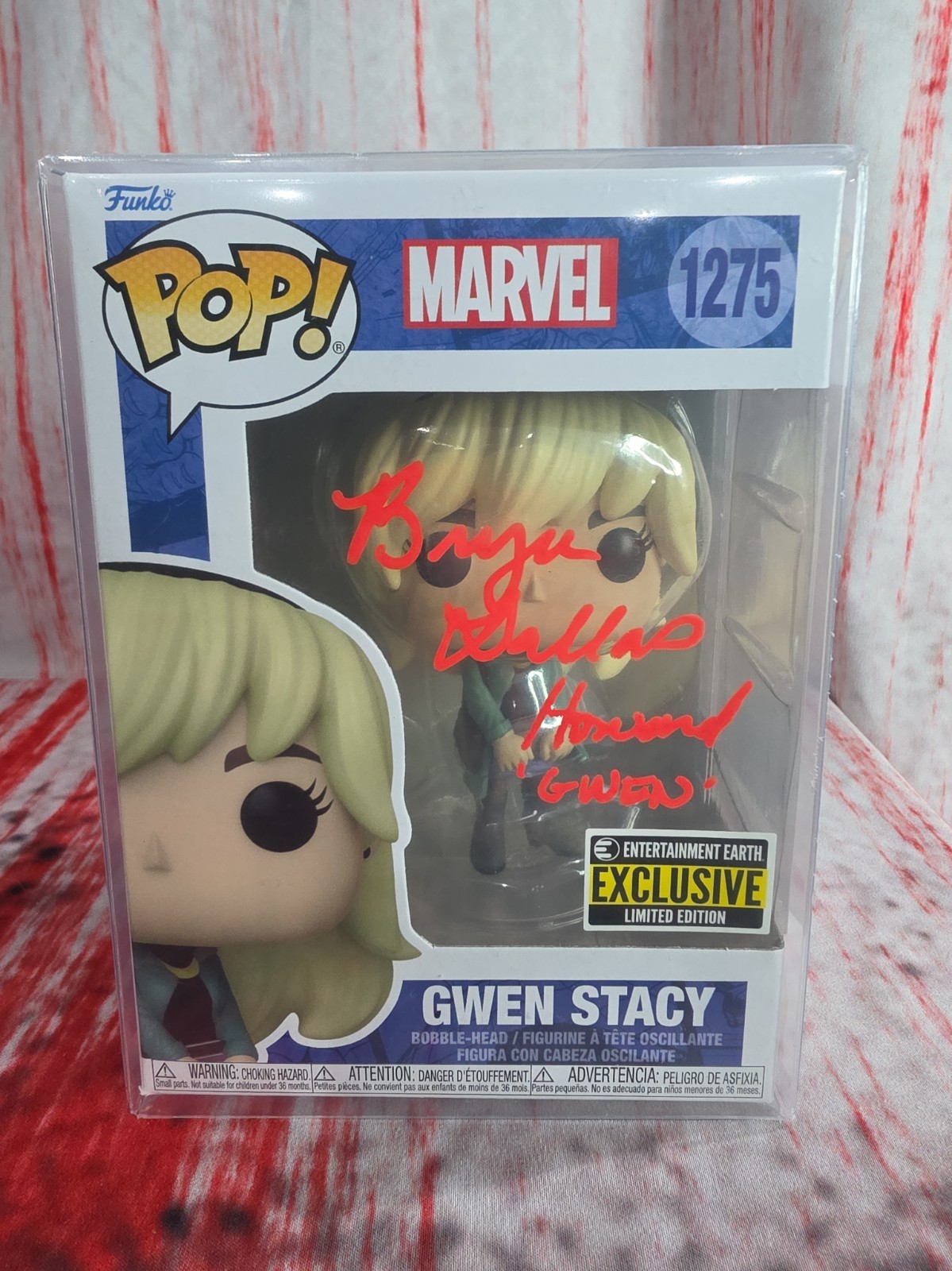 Bryce Dallas Howard Signed Gwen Stacy Funko With COA And Protector