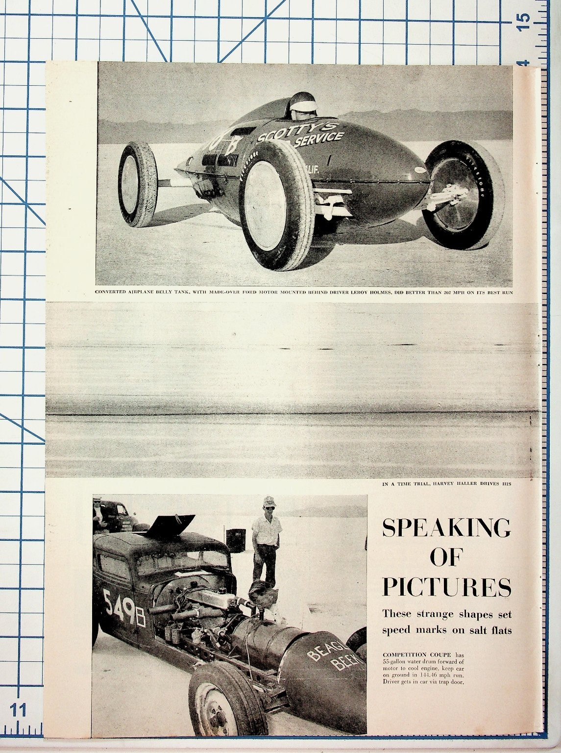 1954 Bonneville Salt Flats Hot Rod Land Speed Racing Magazine Article Ephemera 1954 Bonneville Salt Flats Hot Rod Land Speed Racing Magazine Article Ephemera