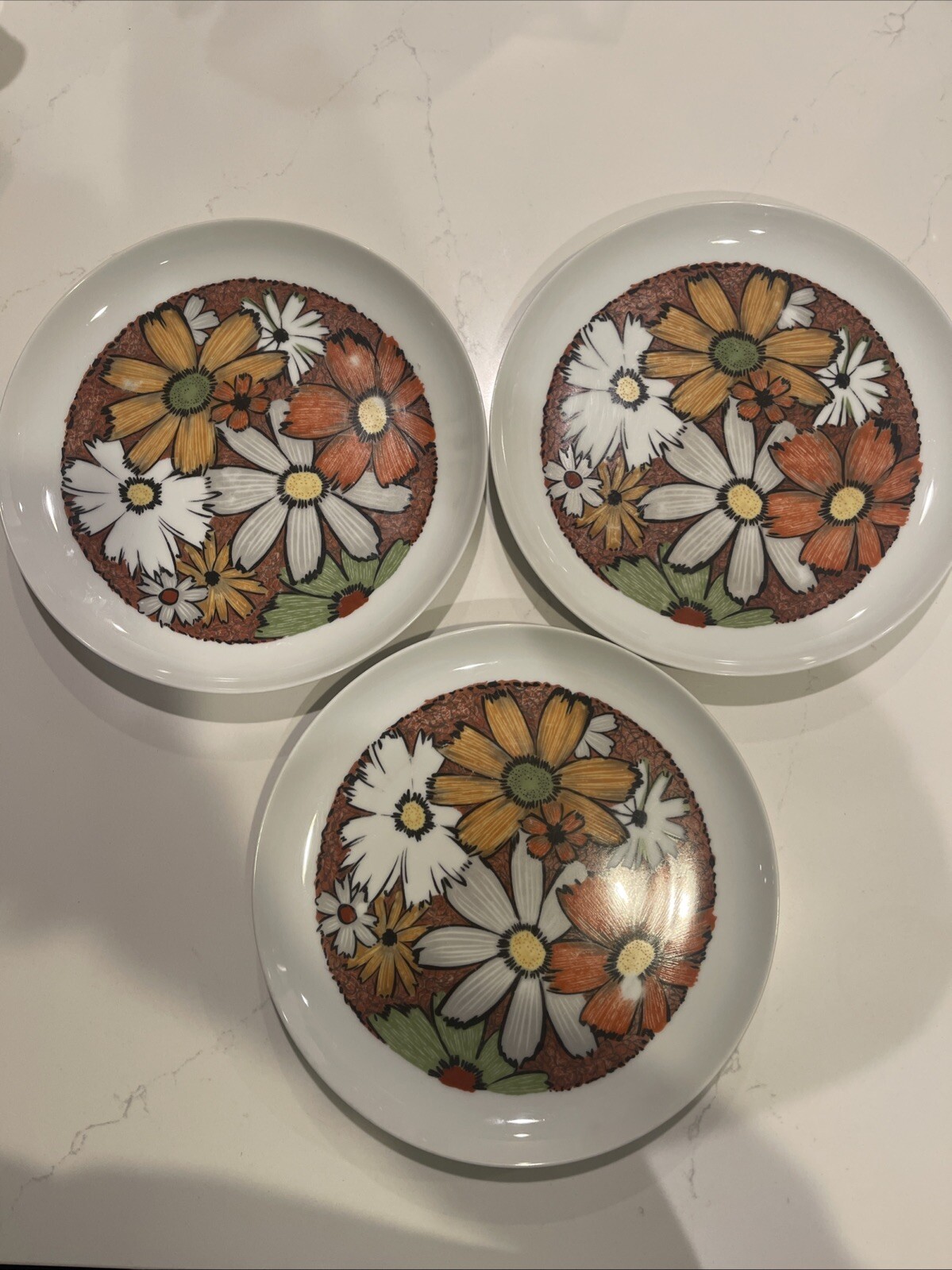 Noritake Younger Image Culebra 6921 70’s Floral #3 Dinner Plates EUC