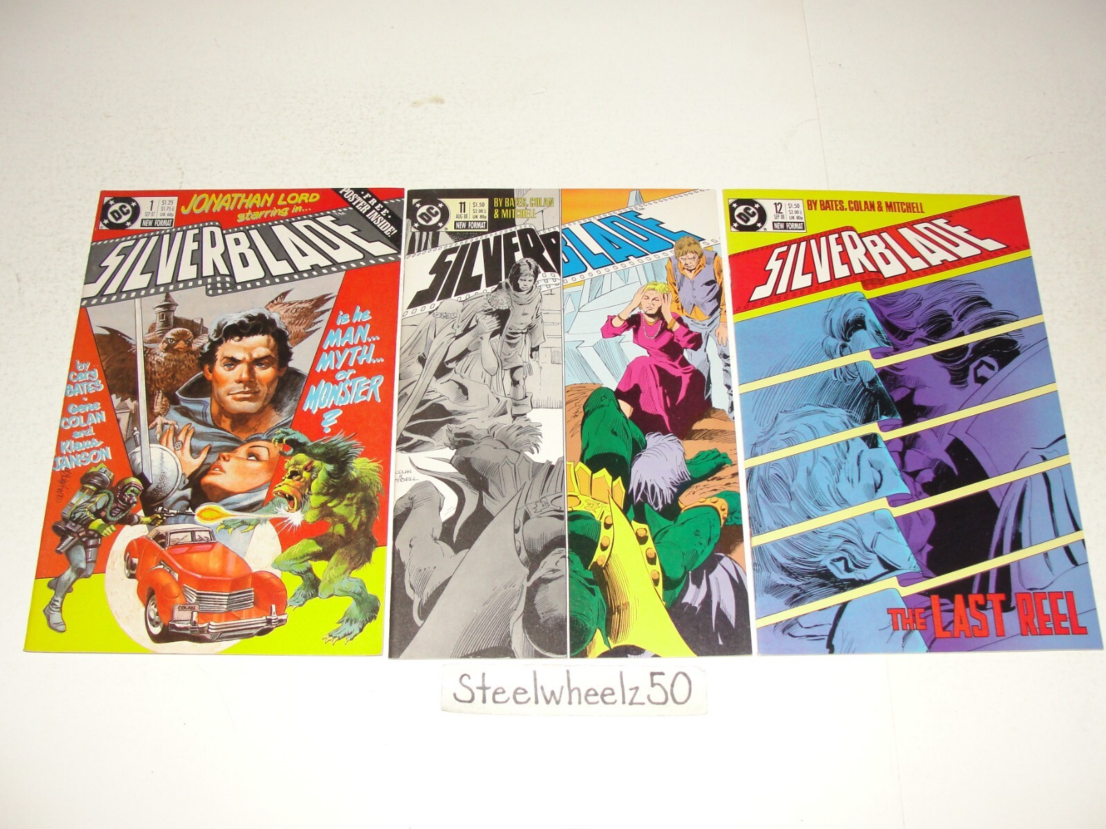 Silverblade #1 11 & 12 Comic Lot DC 1987 Lord Of Sunset Boulevard Bates Colan