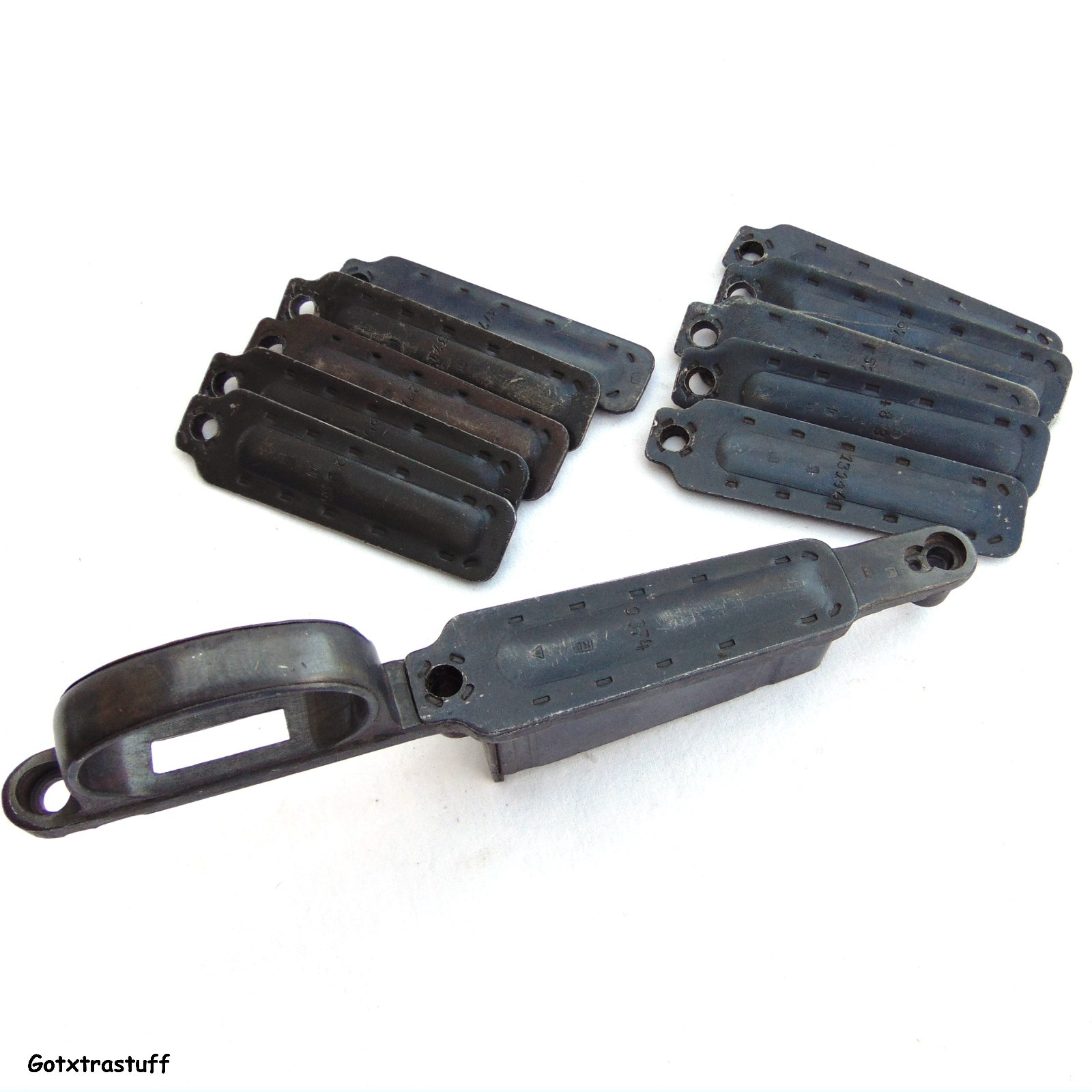 Original STAMPED MAGAZINE FLOOR PLATES for the YUGO M-48 8mm Mauser rifles.