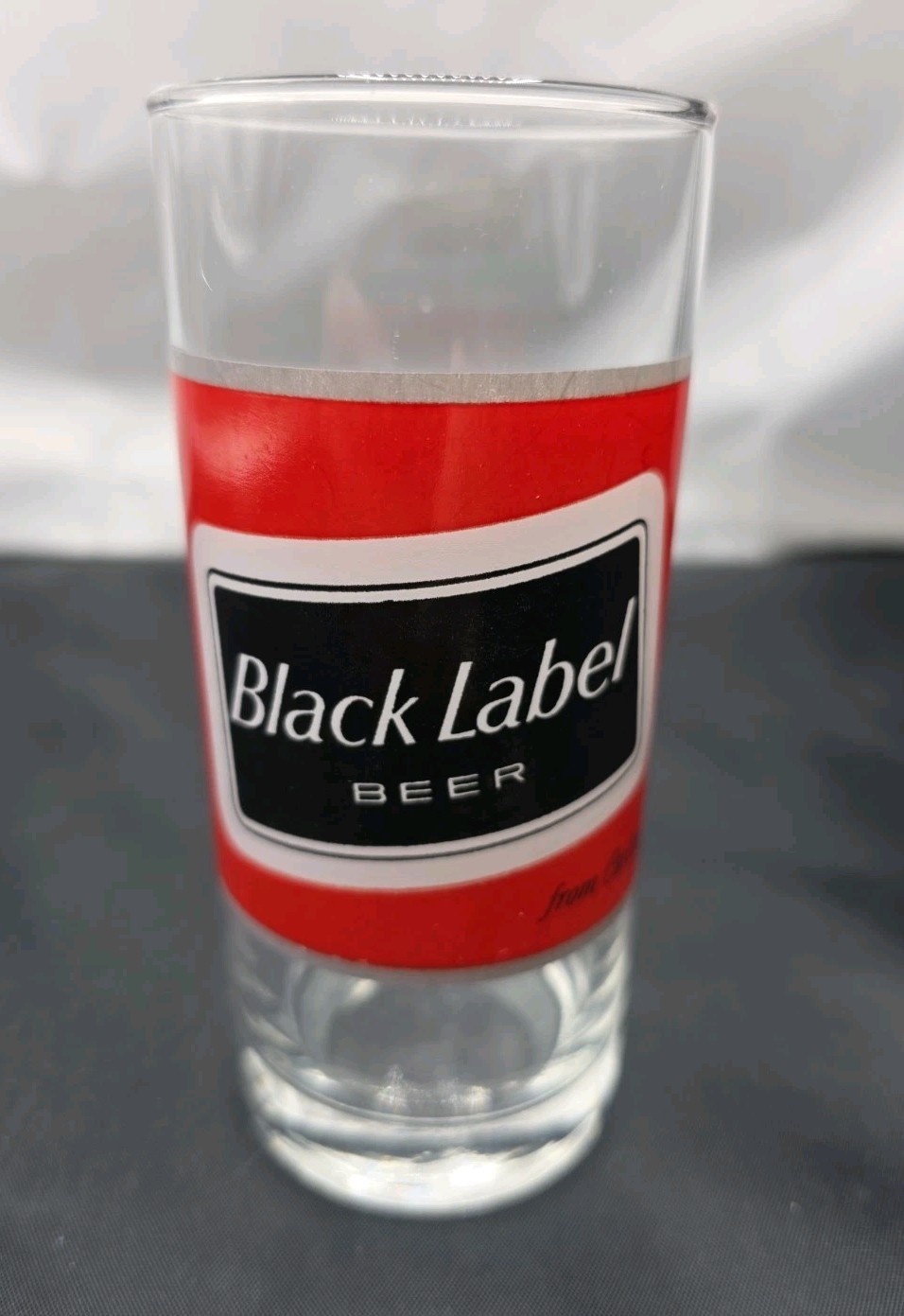 Vintage Carling Black Label Lager Beer Glass 10oz