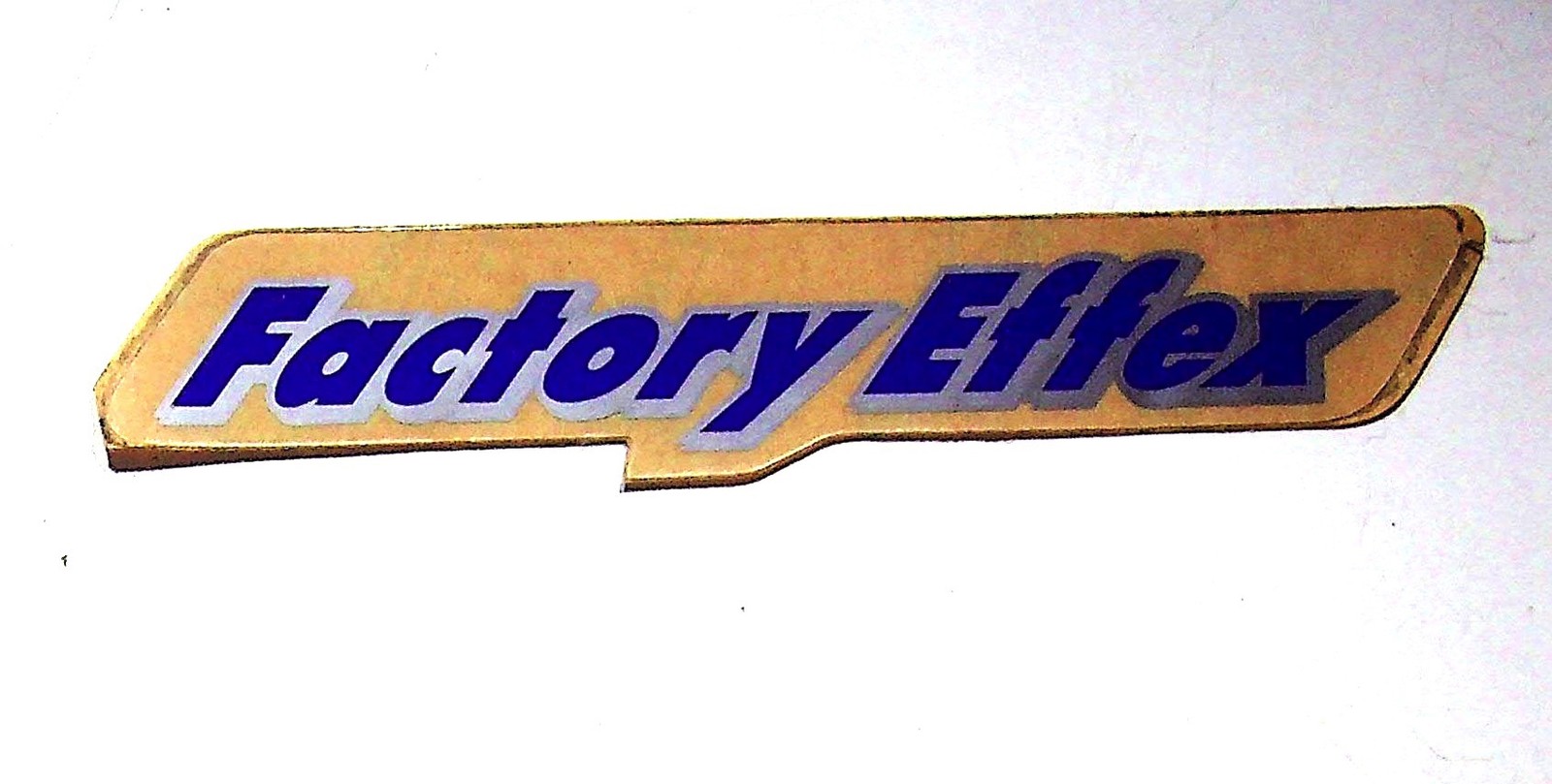 Factory Effex Sticker Motorcycle Decal Silver Tone Logo Racing Vinyl Graphics