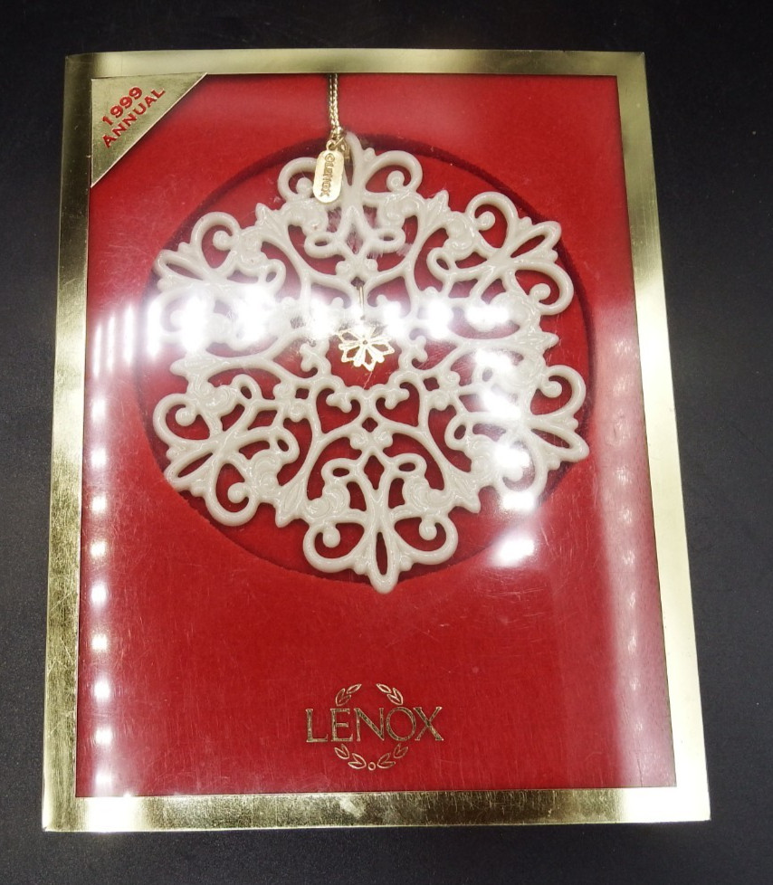 VTG Lenox 1999 Snowfantasies Ornament NEW in box