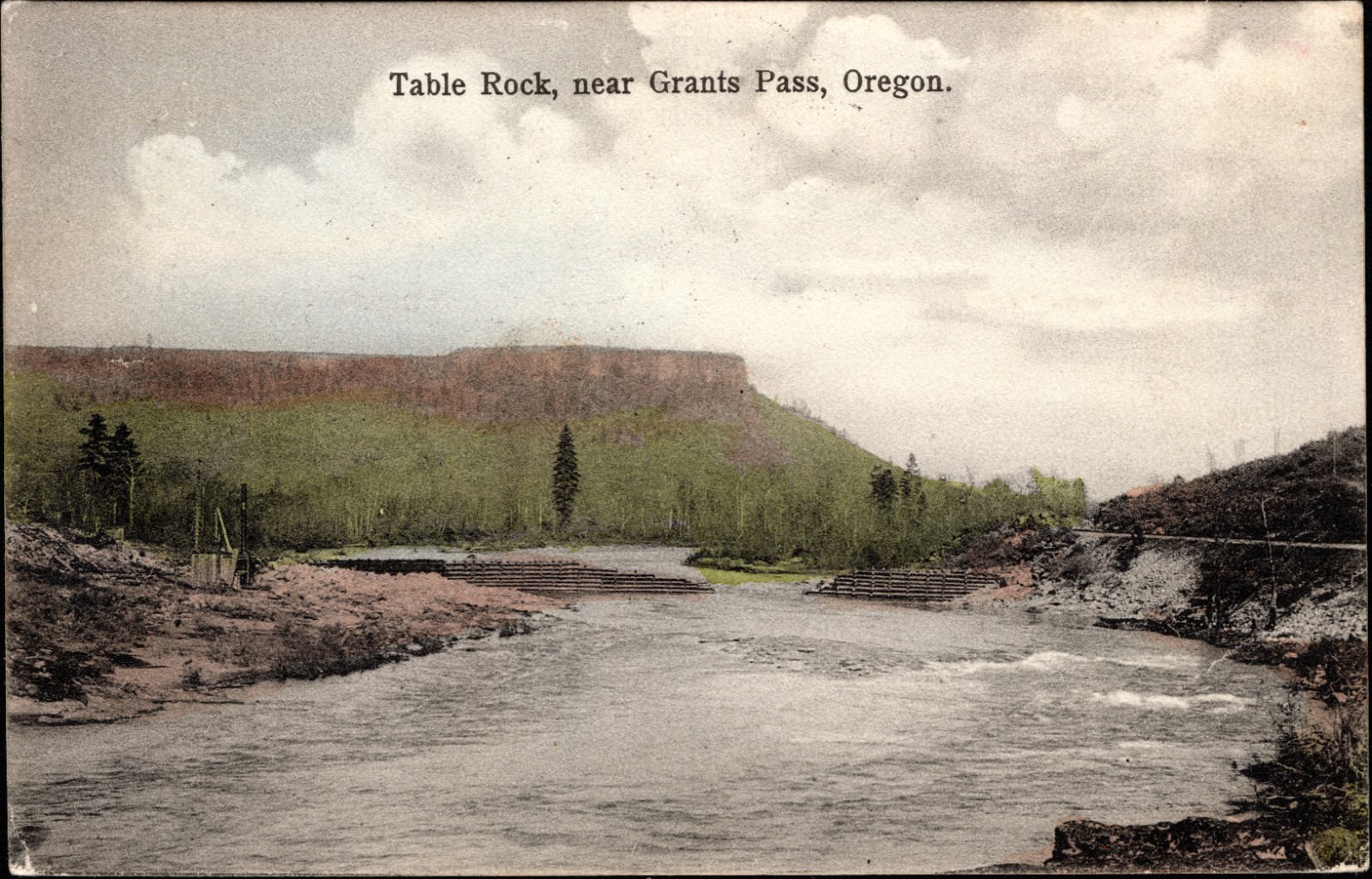 near Grant\'s Pass, Actually Closer to Medford, OR Table Rock Lithograph