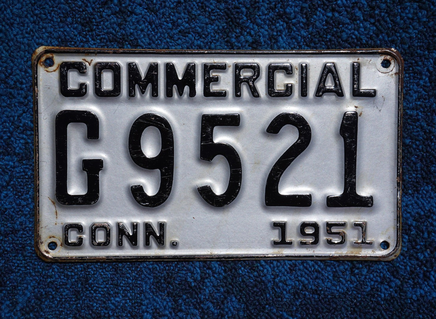1951 Connecticut Commercial License Plate