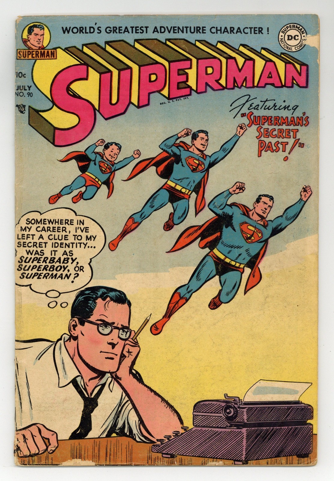 Superman #90 GD+ 2.5 1954