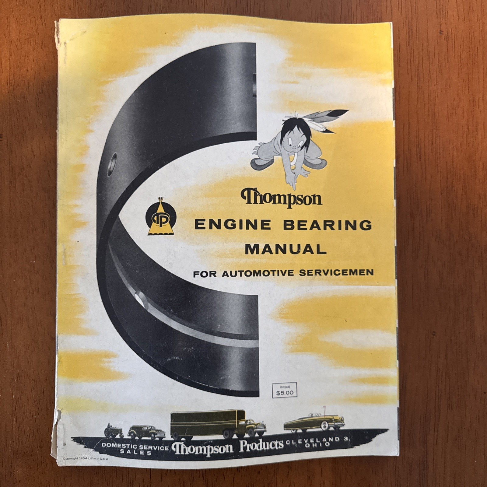 THOMPSON PRODUCTS  ENGINE BEARING Manual For Automotive Servicemen