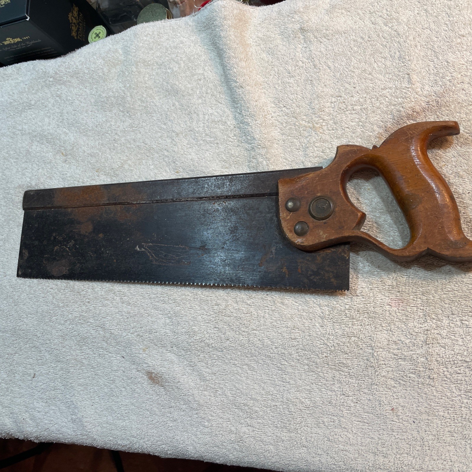 Early Shurly Dietrich Vintage Hand Saw/Backsaw/Dovetail Saw-Canadian