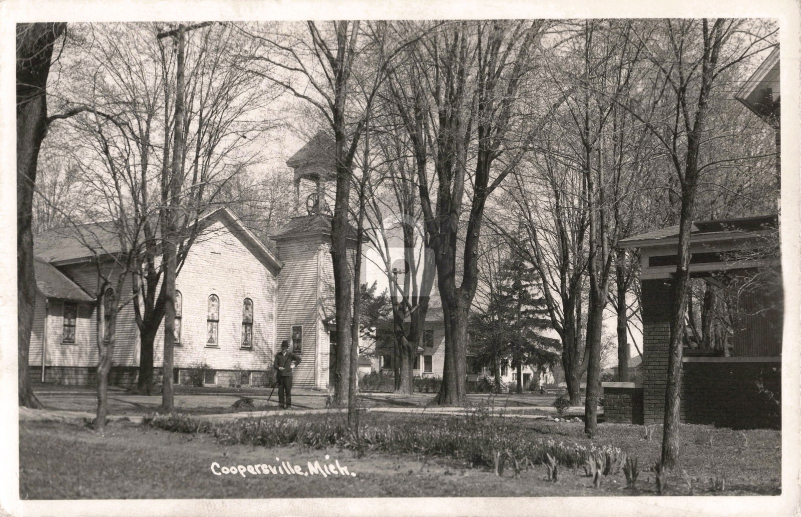 Street View Coopersville MI Michigan 1947 RPPC Photo Postcard COPY Street View Coopersville MI Michigan 1947 RPPC Photo Postcard COPY