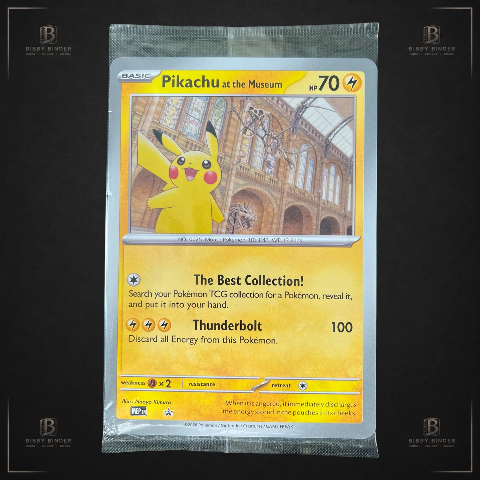 Pokémon Pikachu at the Museum MEP EN Museum Promo Sealed