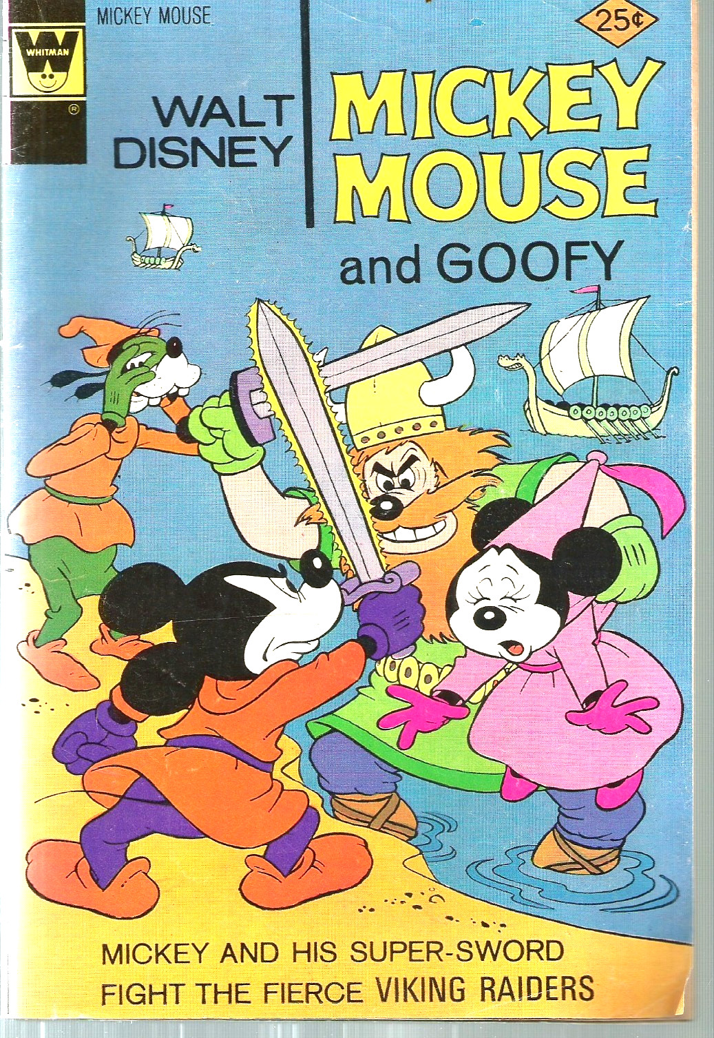 Vintage Whitman Comics Walt Disney Mickey Mouse and Goofy #165, August 1976