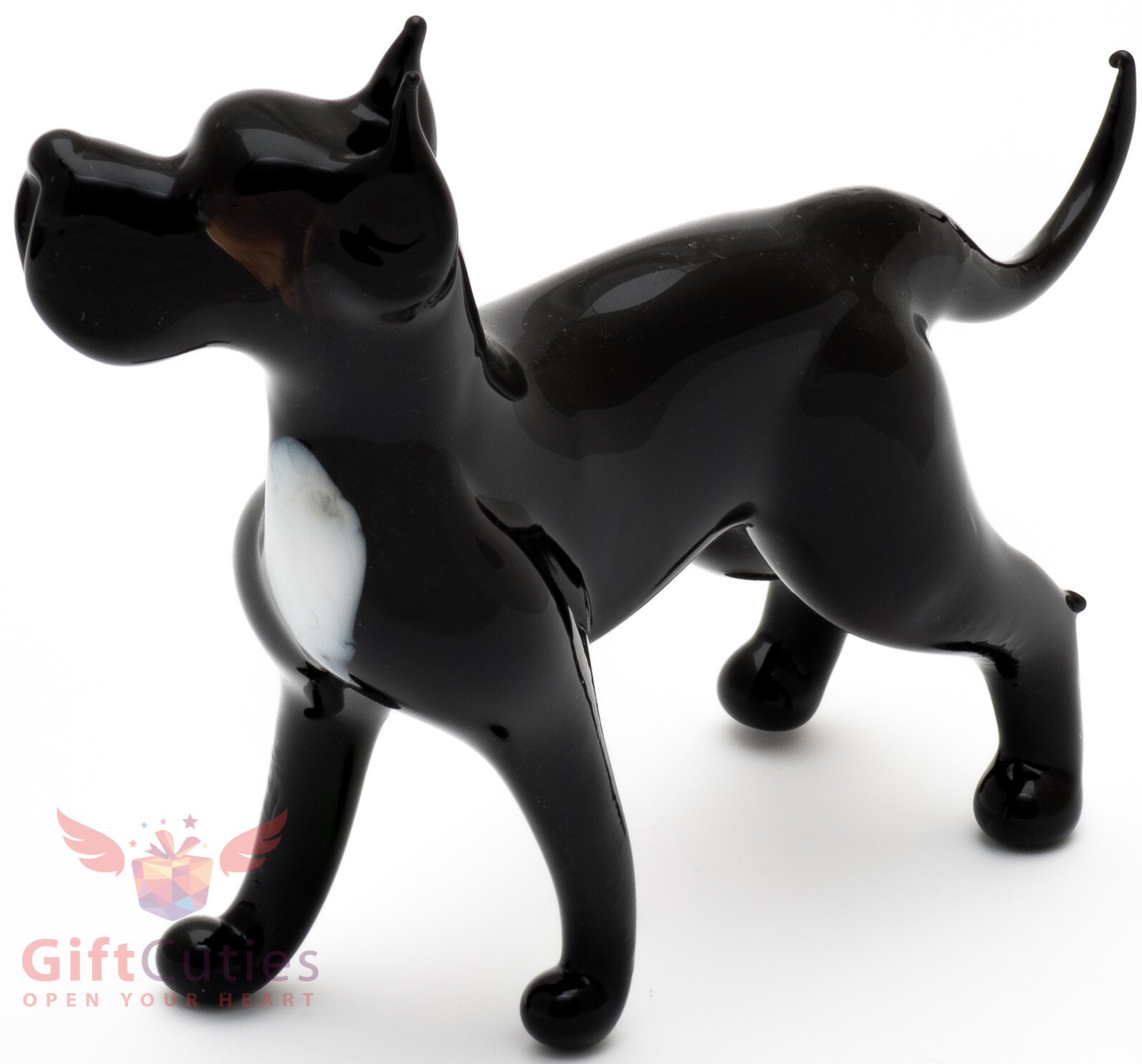 Art Blown Glass Figurine of the Great Dane dog Art Blown Glass Figurine of the Great Dane dog