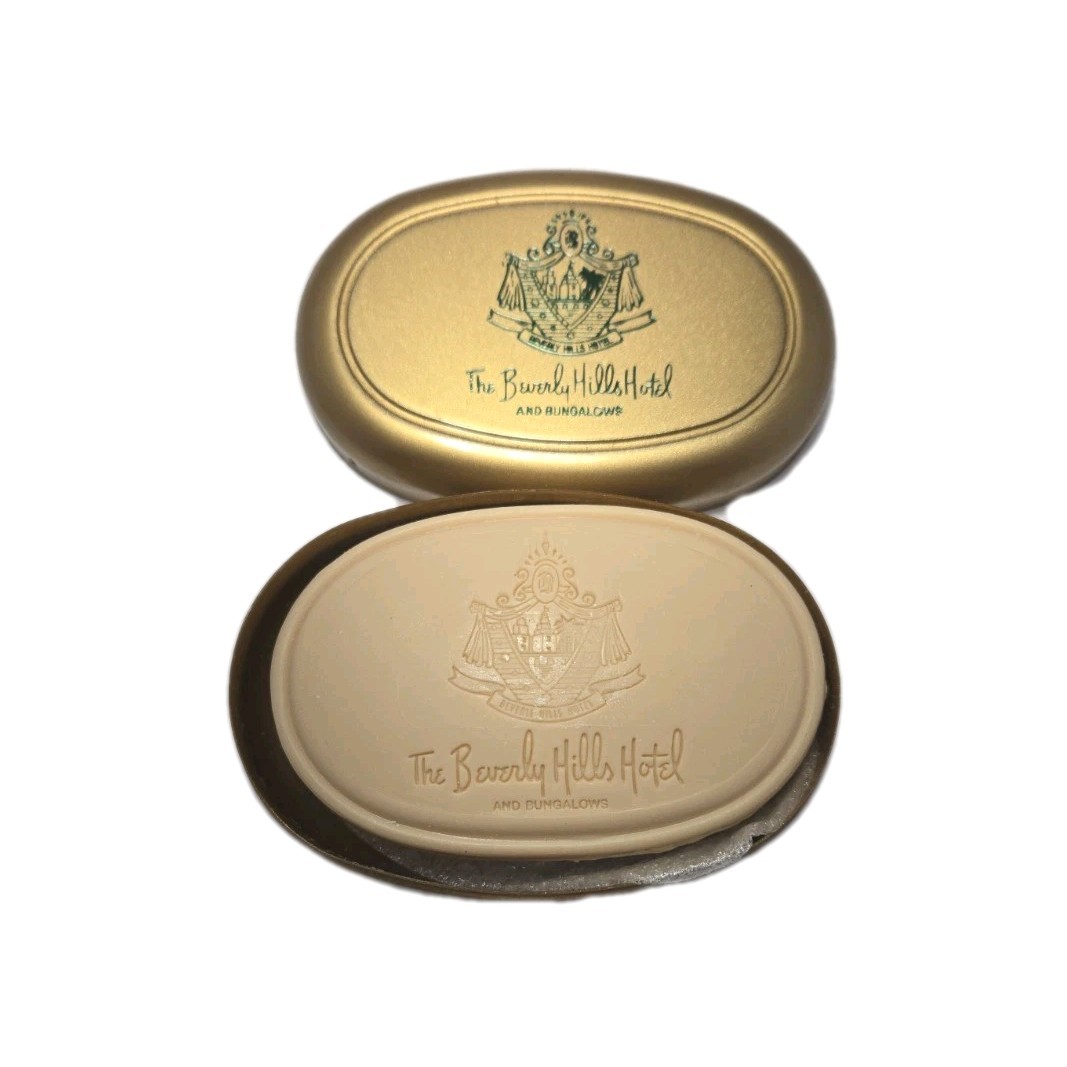 The Beverly Hills Hotel and Bungalows Soap And Case Advertising Souvenir VTG The Beverly Hills Hotel and Bungalows Soap And Case Advertising Souvenir VTG