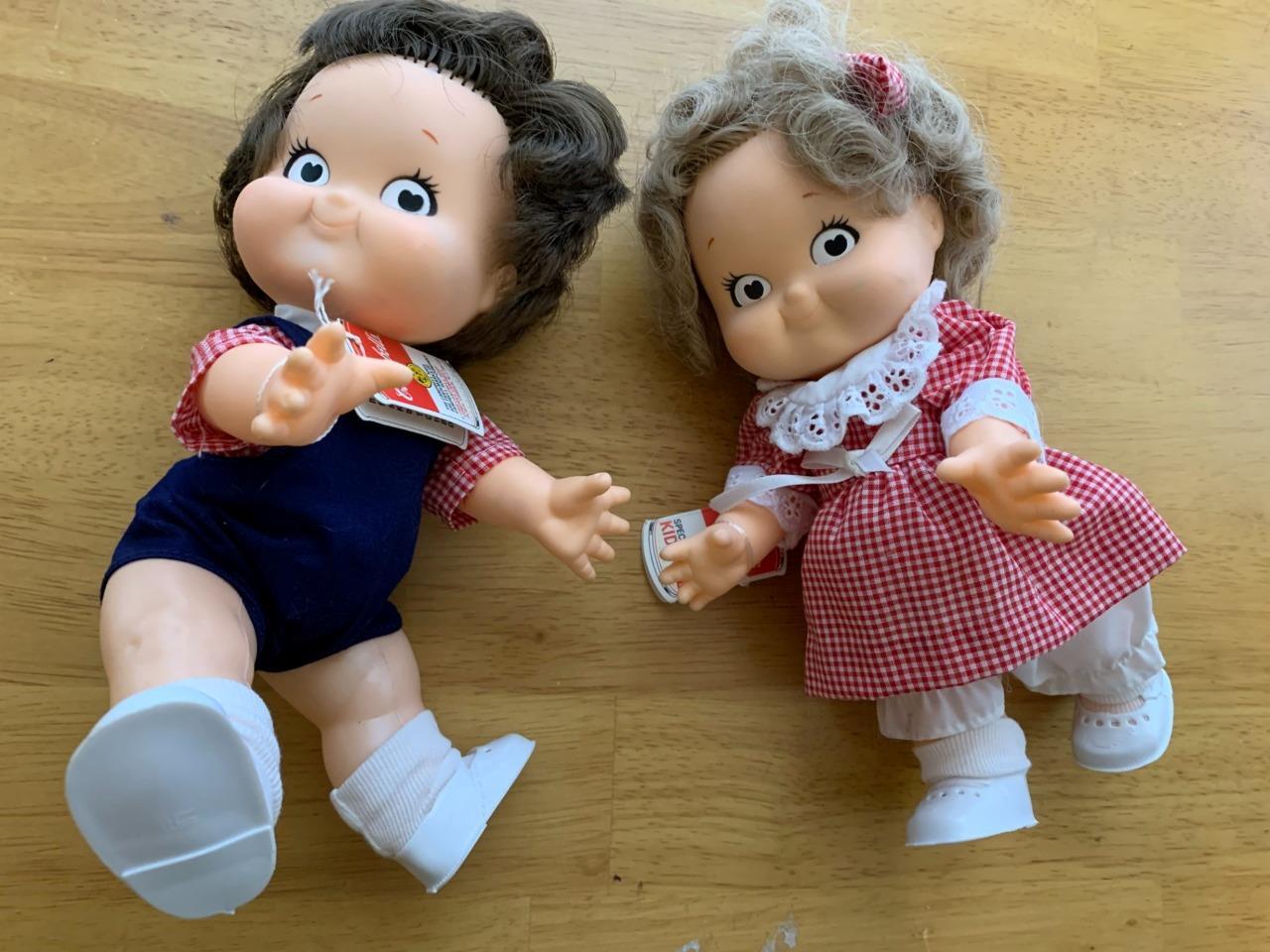 Vintage Cambell\'s Kid Dolls 1988 Special Ed GIRL & BOY SET Campbell\'s Soup Ad