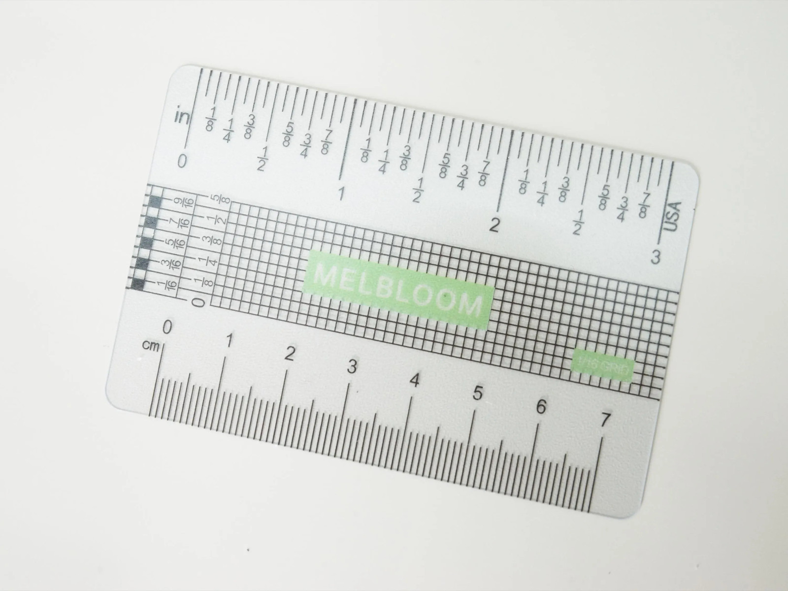 The Minute Ruler | Credit Card-sized Measuring Ruler l Mini Sewing Gauge