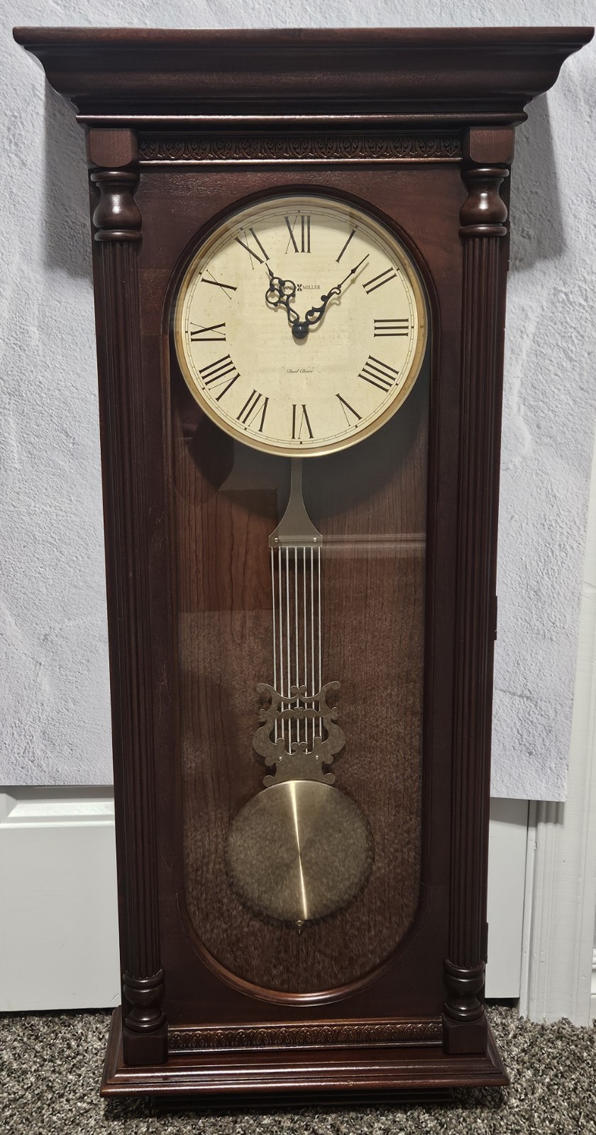 Howard Miller Helmsley 620-192  Dual Chime Pendulum Wall Clock