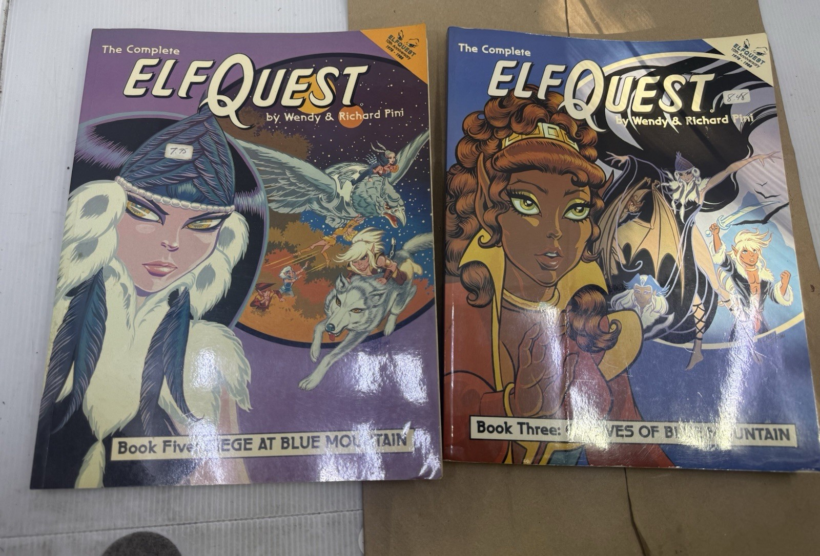 2 Vintage 1980s elf quest graphic novel/Comics autographed/signed