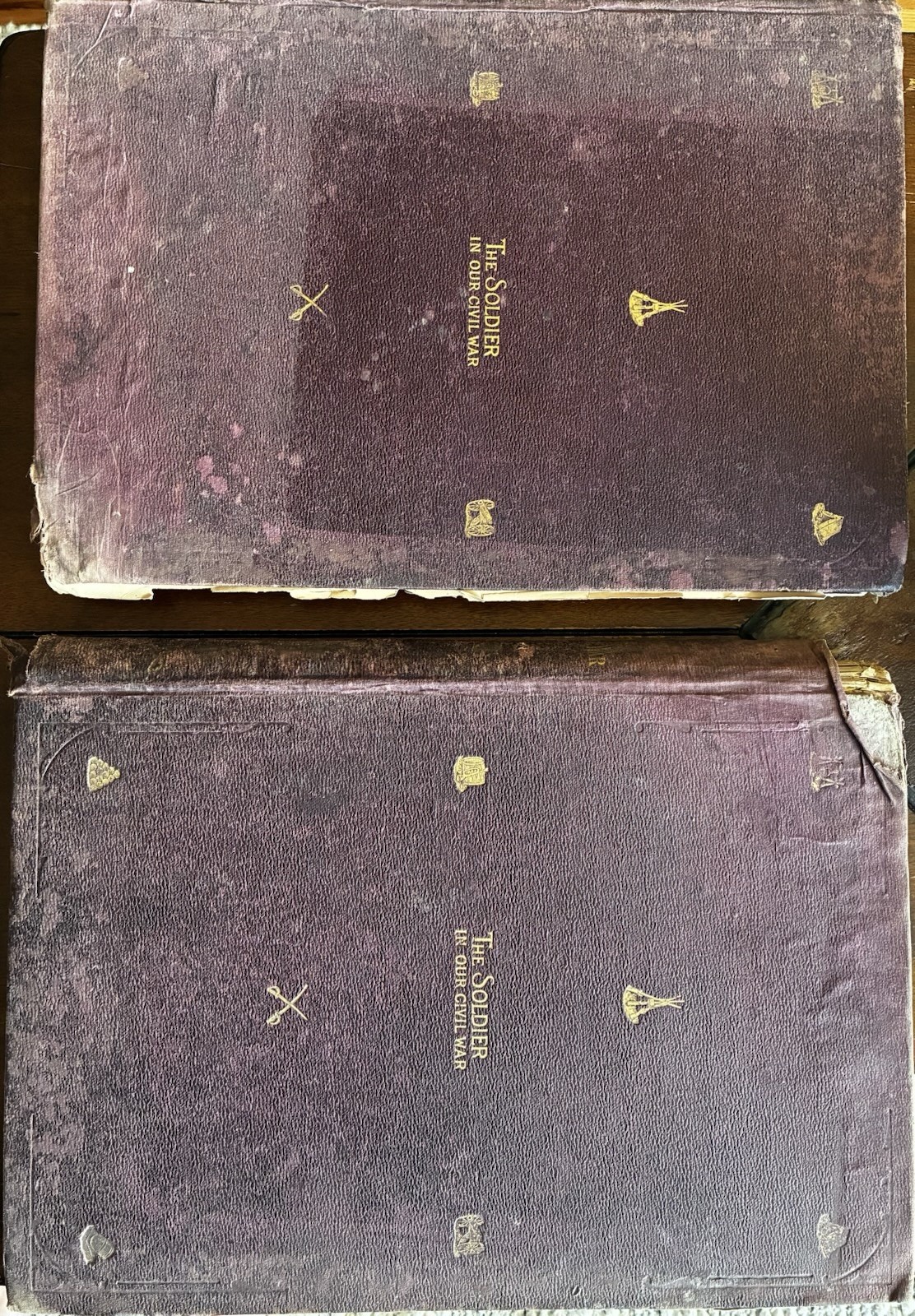 The Soldiers In Our civil war 1800s 2 Original Volumes & Stories.