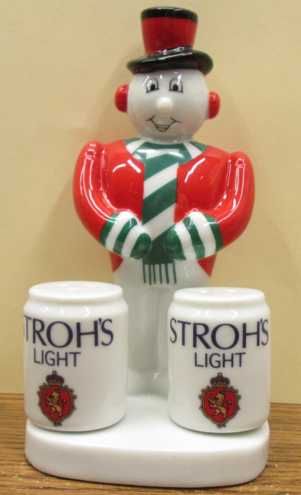 NOS-RARE  Stroh s Snowman  S & P Shakers 1 of 600 Sets