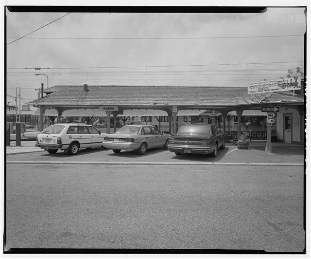 Ambler Pennsylvania Railroad Station 1980s outbound secondary station