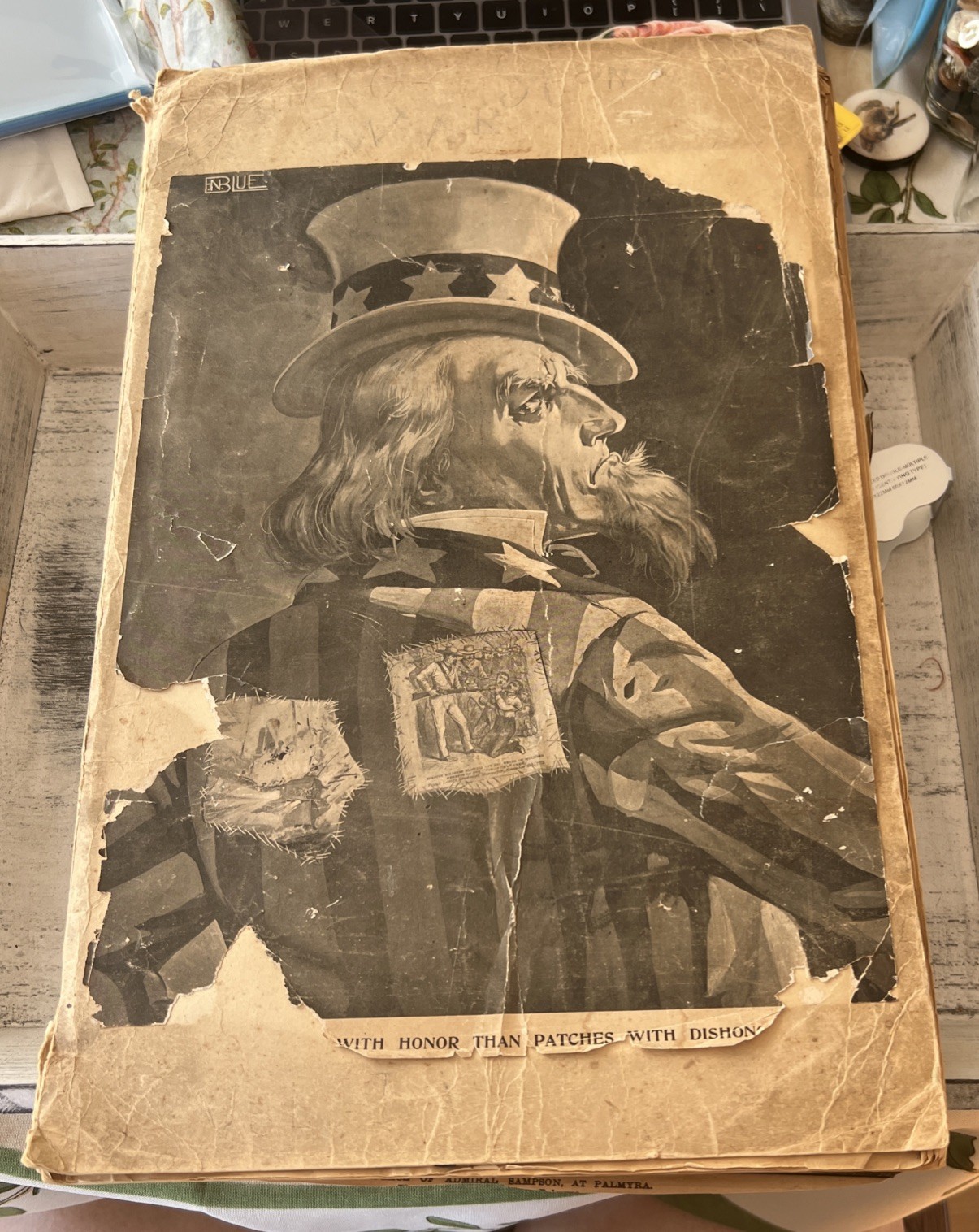 1898 Spanish American War & Philippine War Naval Scrapbook Political Ephemera 1898 Spanish American War & Philippine War Naval Scrapbook Political Ephemera
