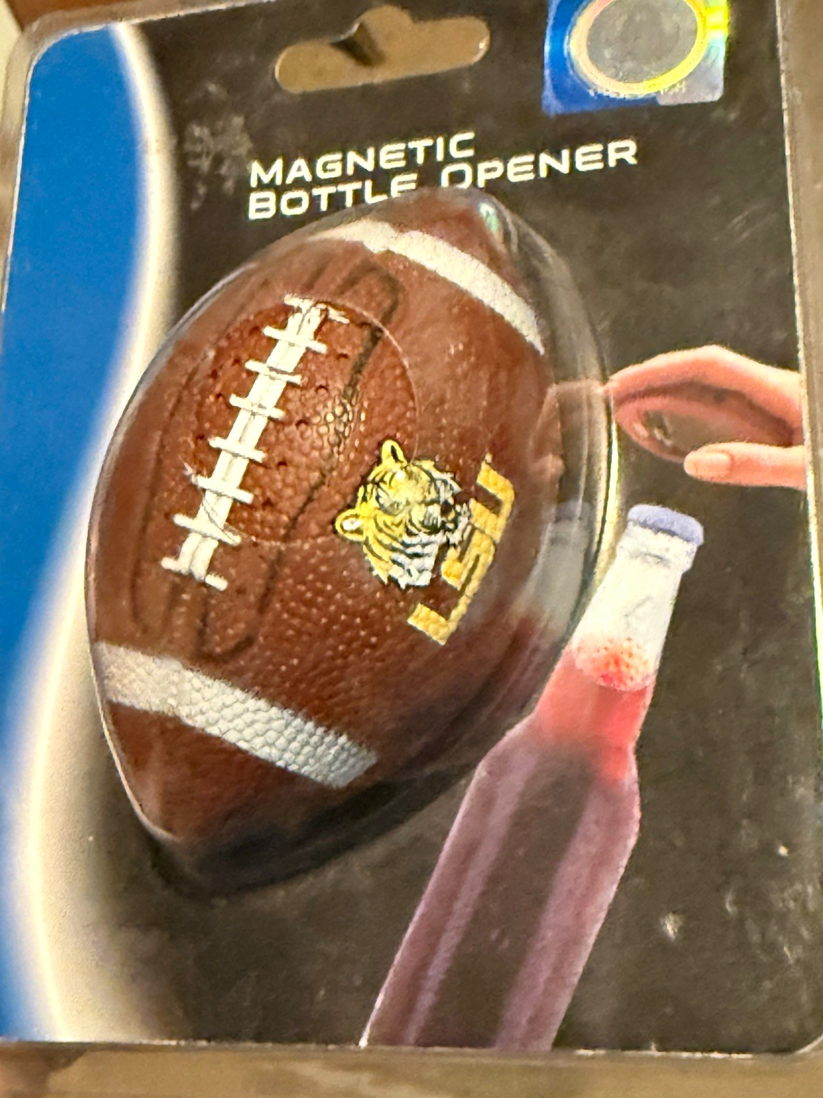 Siskiyou Sports LSU Tigers Football Shape Magnetic Bottle Opener