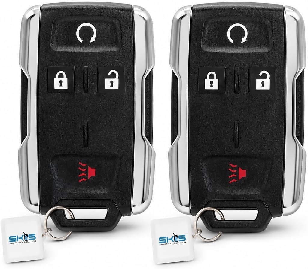 SKS 2 Key Fob Replacement Compatible for Chevy Silverado GMC Sierra 1500 2500 HD SKS 2 Key Fob Replacement Compatible for Chevy Silverado GMC Sierra 1500 2500 HD