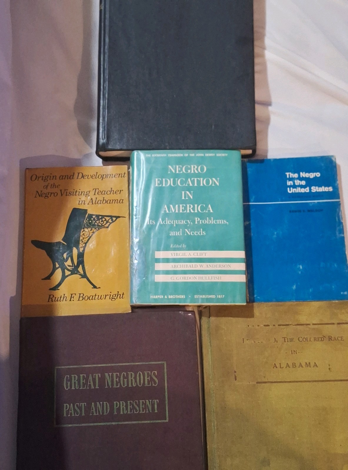 Rare Old African American History Books Lot Of 6
