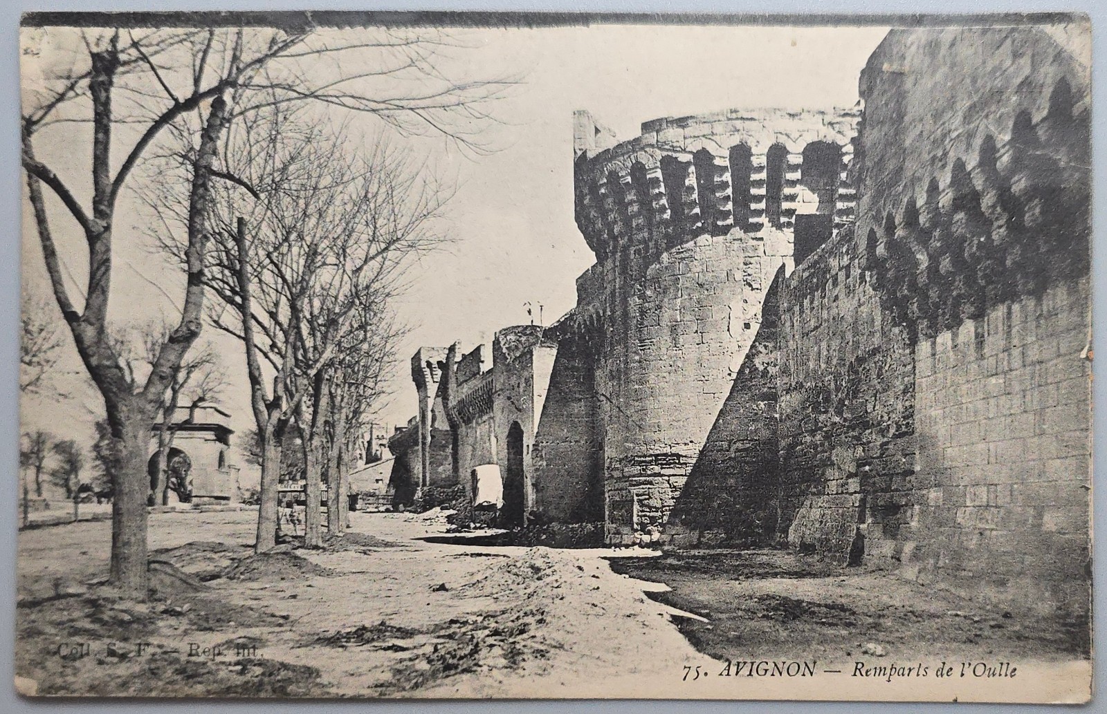 Vintage Avignon France Postcard Remparts de l'Oulle Medieval City Walls
