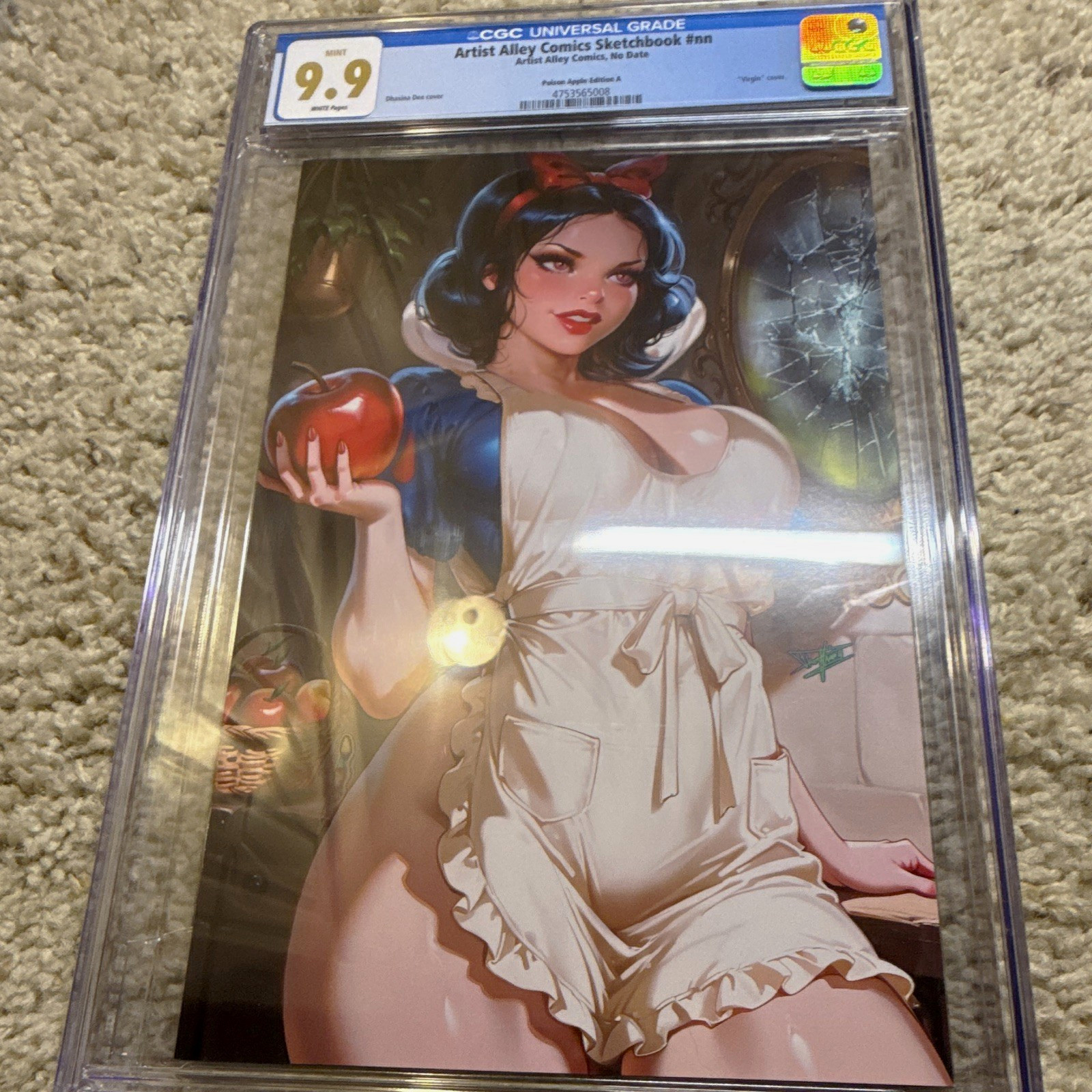 Artist Alley Sketchbook #nn Poison Apple A Virgin Dhaxina Dee CGC 9.9