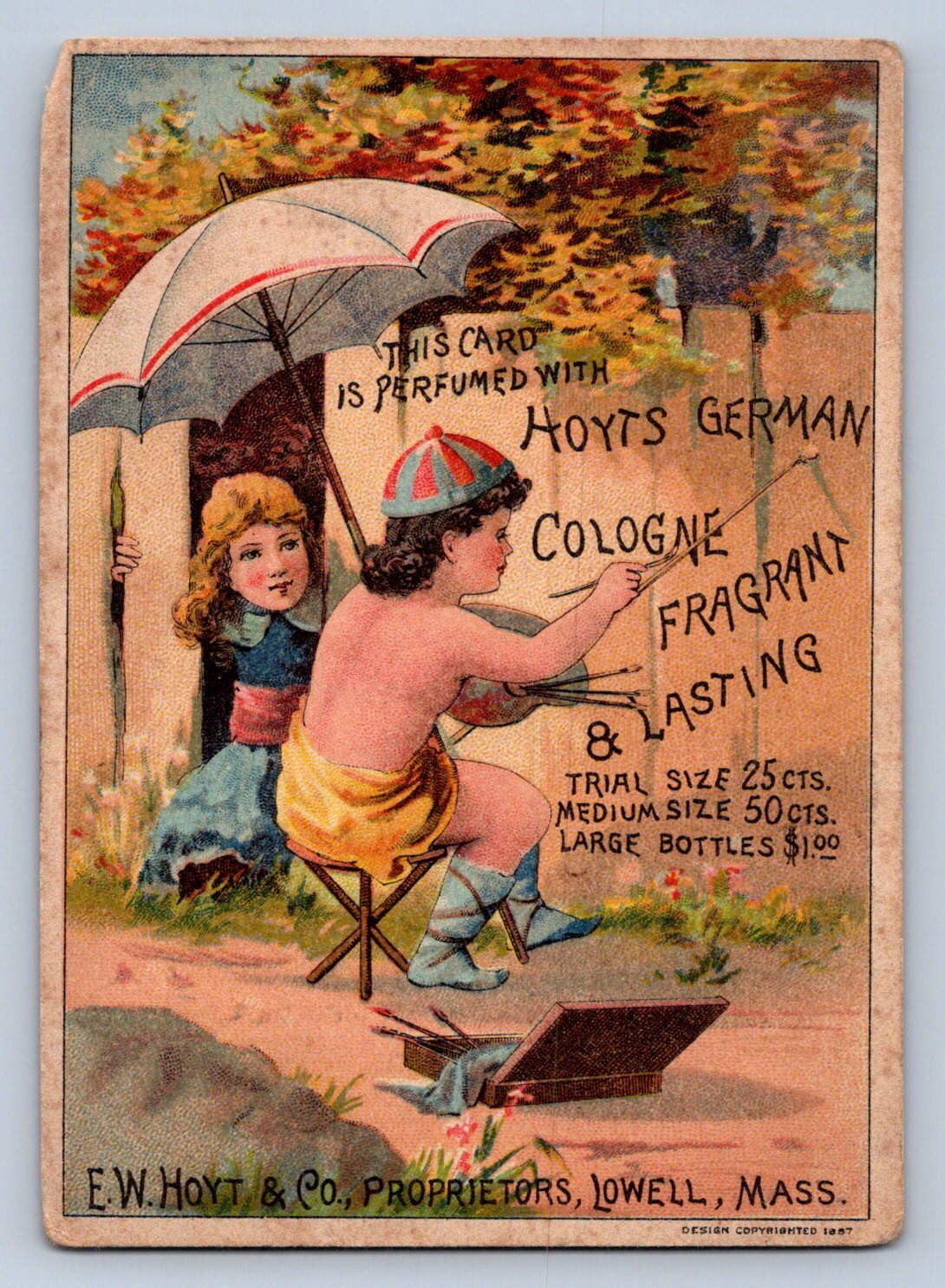 K9/ Victorian Trade Card c1800s Freedom Ohio Kent Harrison Store 505