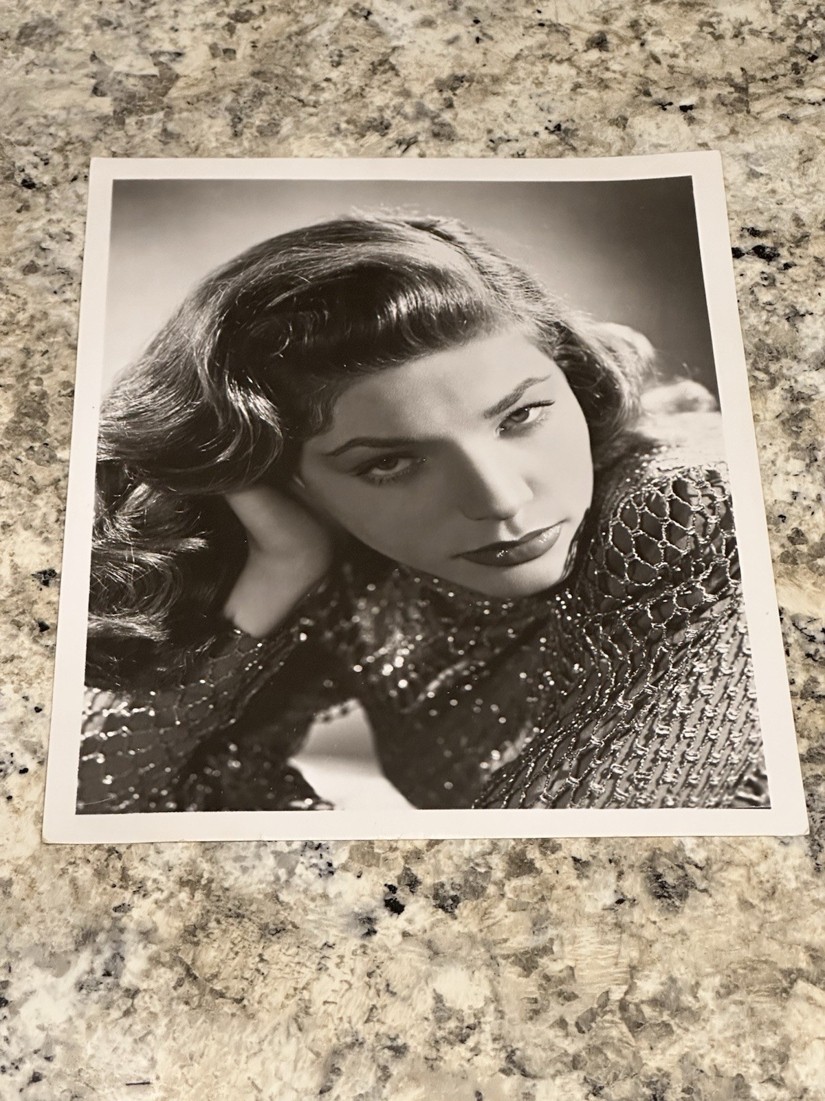 Lauren Bacall 1944 Warner Bros Promotional Photo 8x10 B&W Portrait