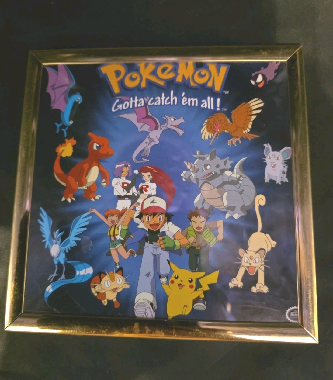 Vtg 90\'s POKEMON Gotta Catch Em All Poster Ash Pikachu 6\