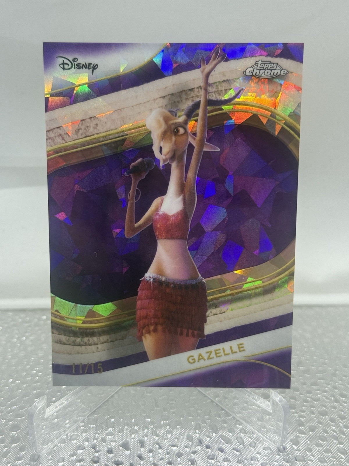 2025 Topps Chrome Disney Sapphire Purple 11/15 Gazelle #172