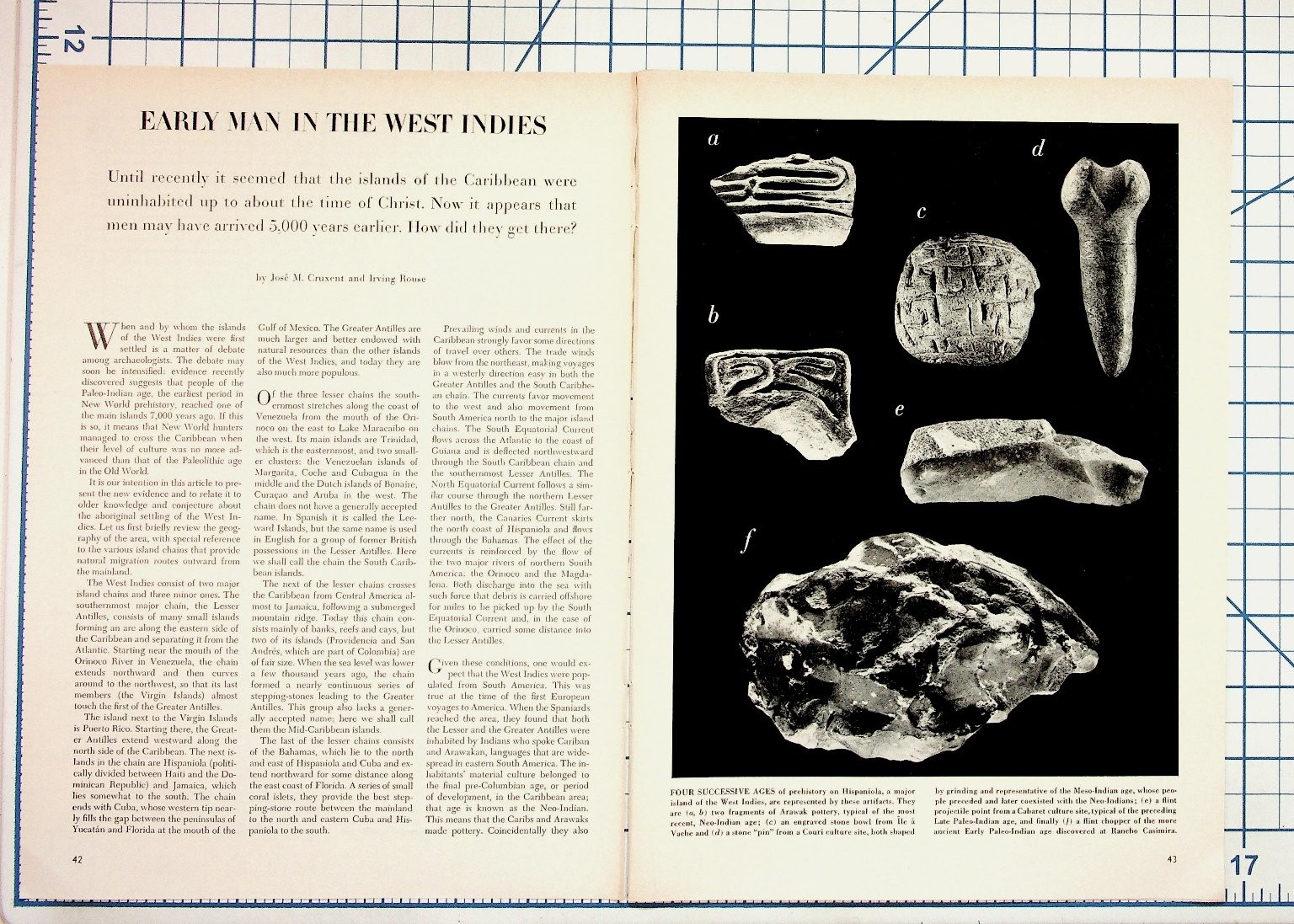 Early Man West Indies Archaeology Article Pages 1950s Caribbean History Early Man West Indies Archaeology Article Pages 1950s Caribbean History