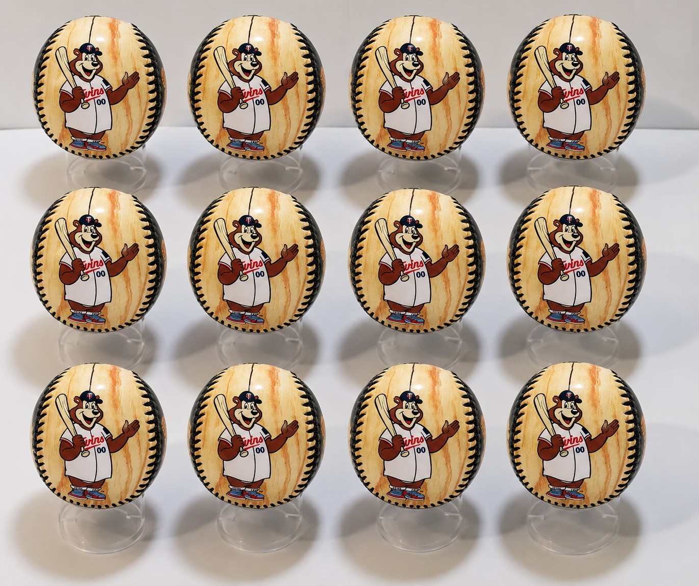 Minnesota Twins Mascot Team Collectible Souvenir Baseball Lot of 12 