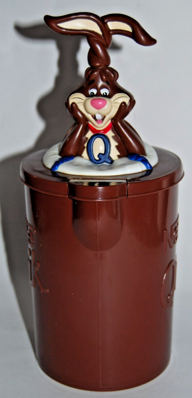 Vintage Nestle Quik Bunny Chocolate Milk Mixer Pitcher 1980s Quick Rabbit Works