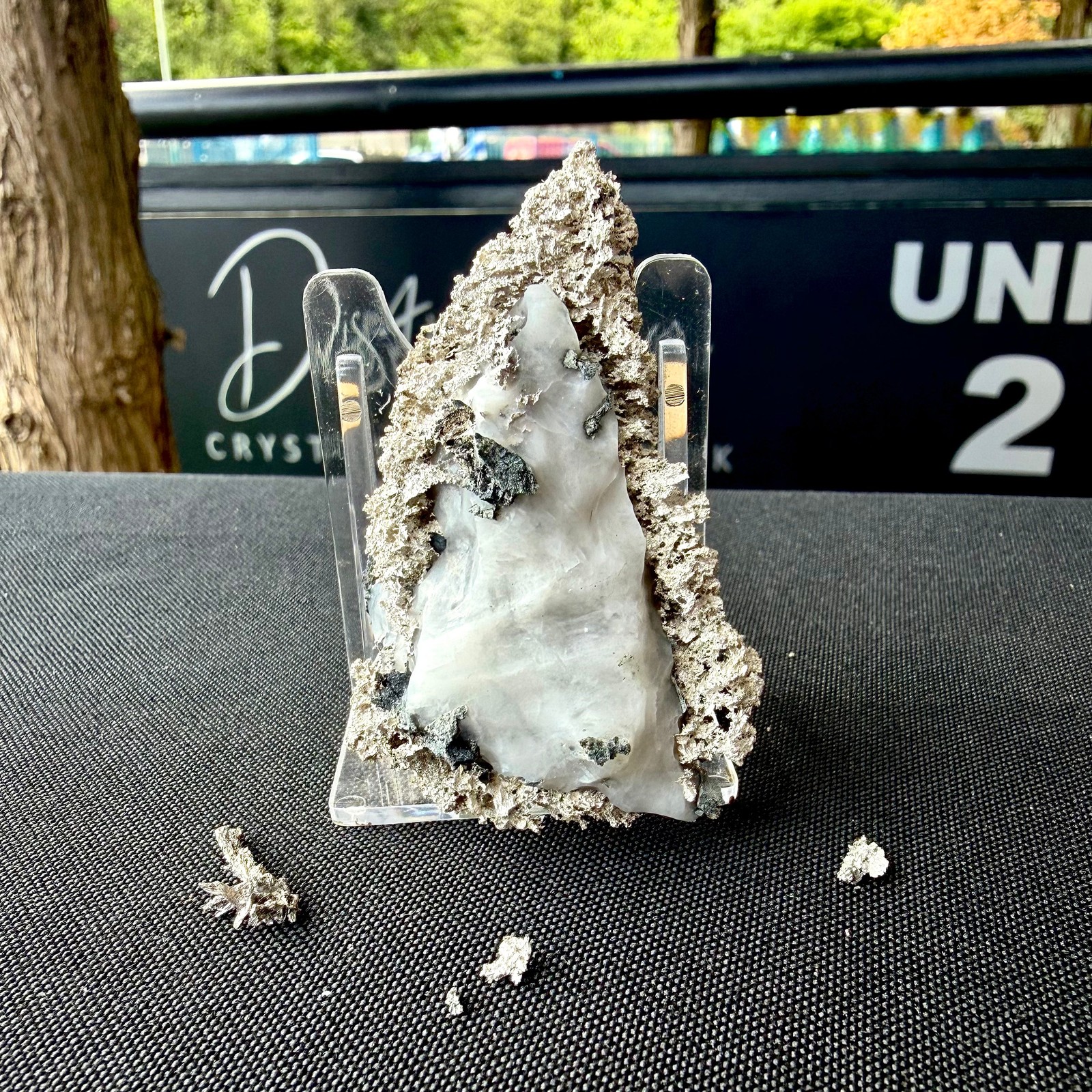 Natural Native Silver on Calcite Matrix | Collectors Mineral Specimen (B1 #7)