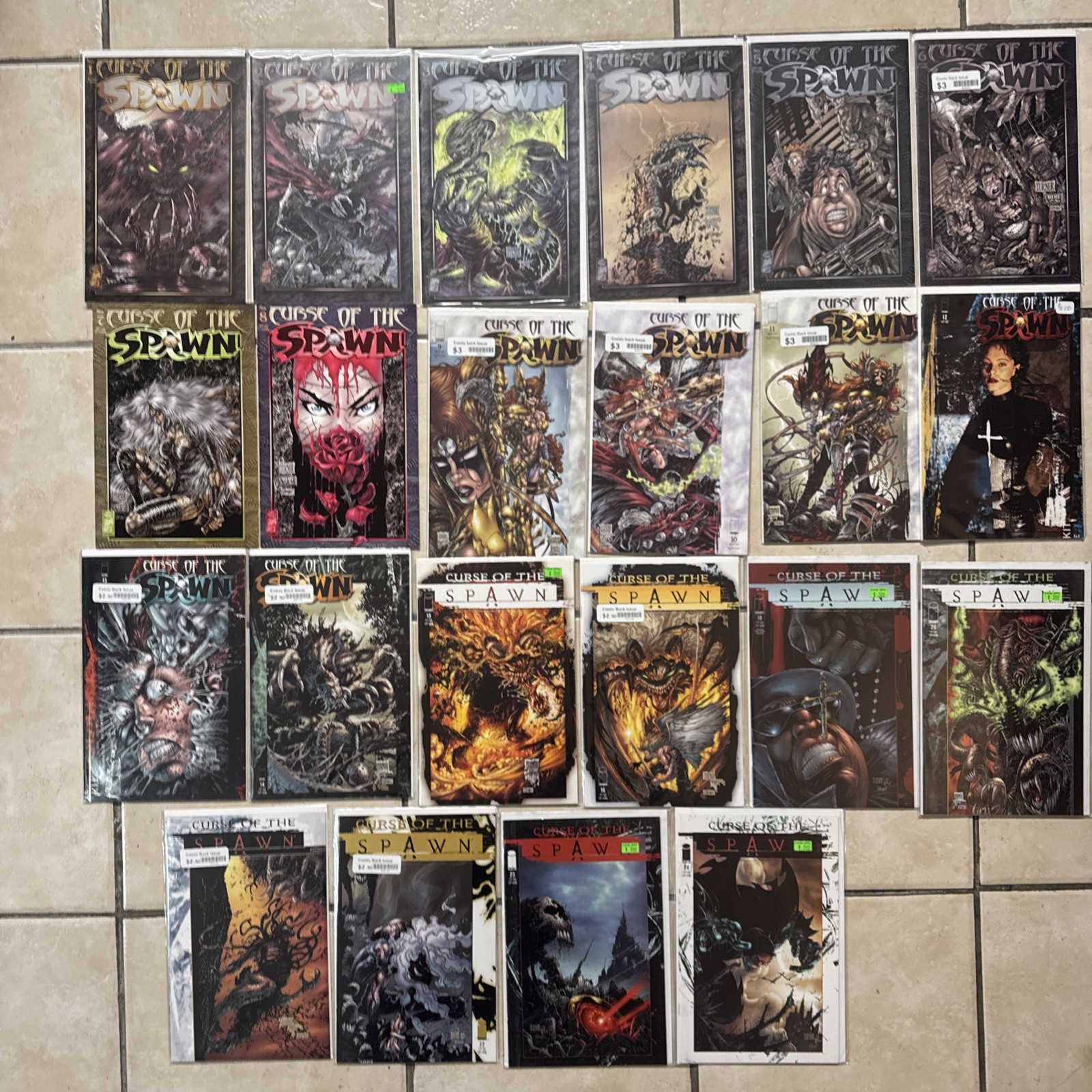 CURSE OF THE SPAWN 1-24 MCFARLANE  Near Complete Run IMAGE COMICS 1996