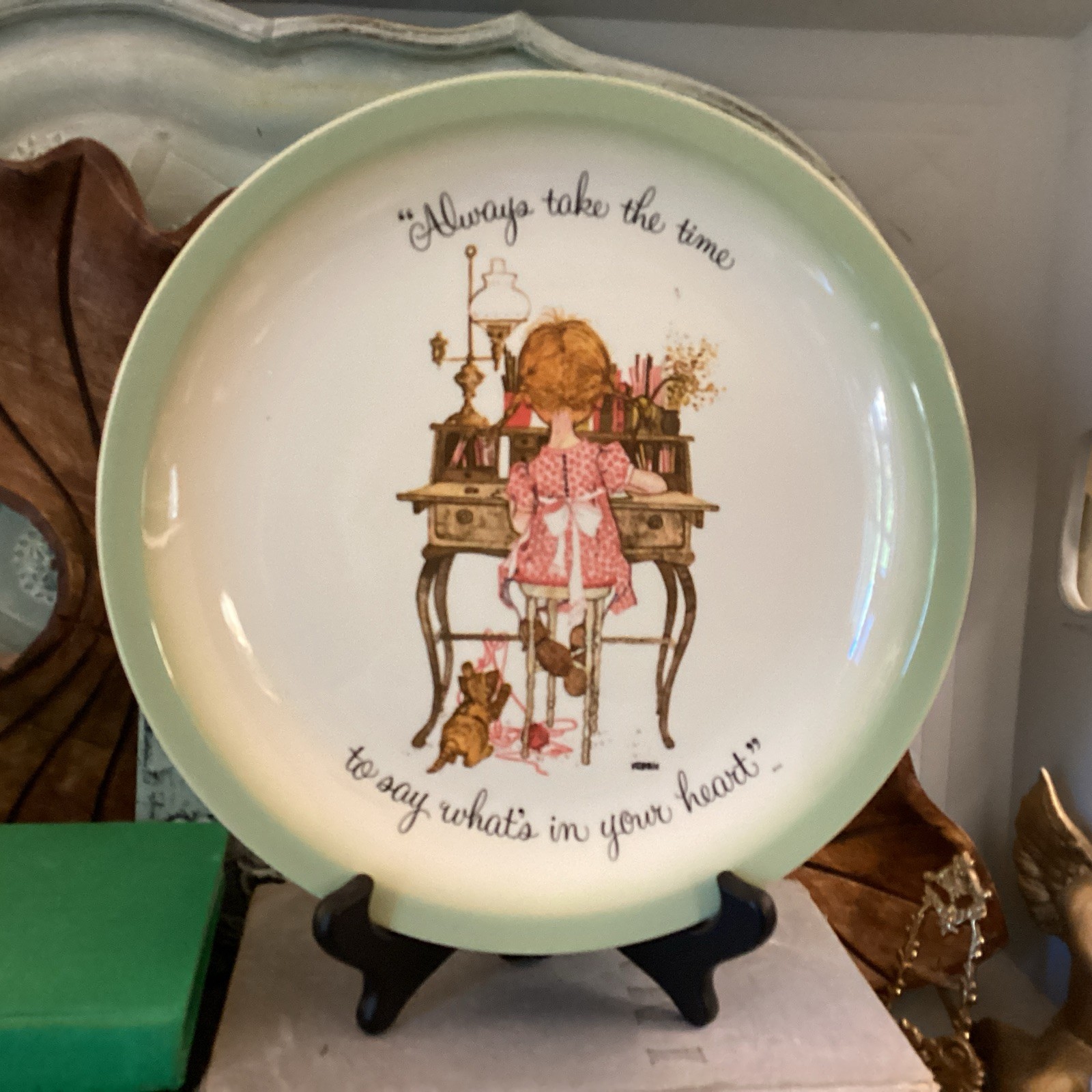 Vtg Holly Hobbie Collector Edition Plate 10” Always Take The Time To Say  1972