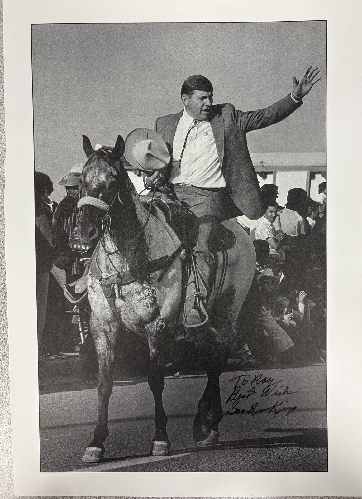 Former New Mexico Governor Bruce King with Handwritten Inscription