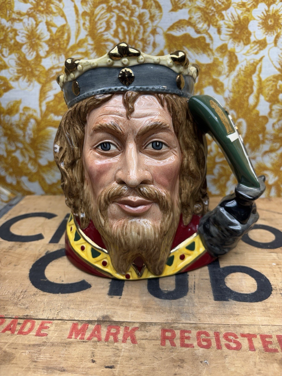 ROYAL DOULTON 'KING ARTHUR' LARGE CHARACTER JUG D7055 1996 LTD. TO 1500 With COA